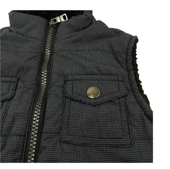 Sovereign Code Toddler Holloran Vest Navy Checked Black Trim Size 24M - Picture 3 of 12
